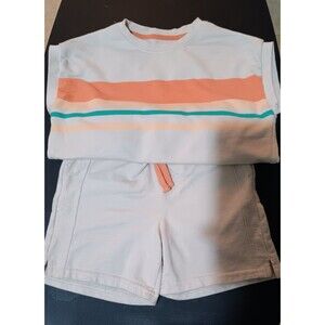 Multi colored short set